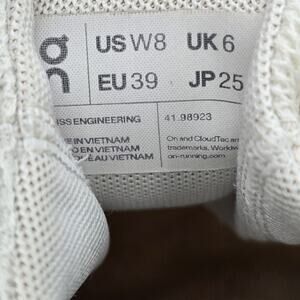 On Cloudswift Shoes Womens 8 White Low Top Lace Up Running Athletic Sneakers